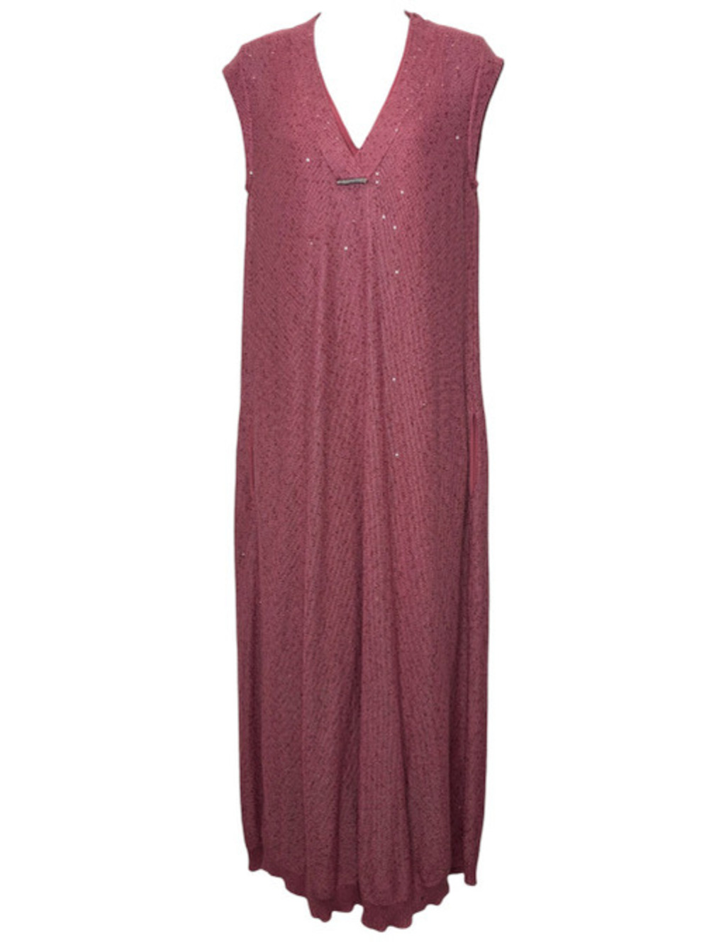 Brunello Cucinelli Amalfi Pink Sequin Maxi Dress NWT